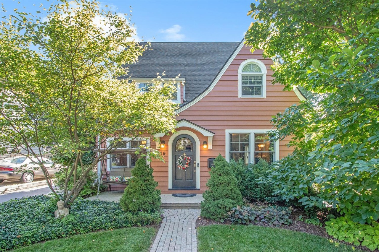The front of a home